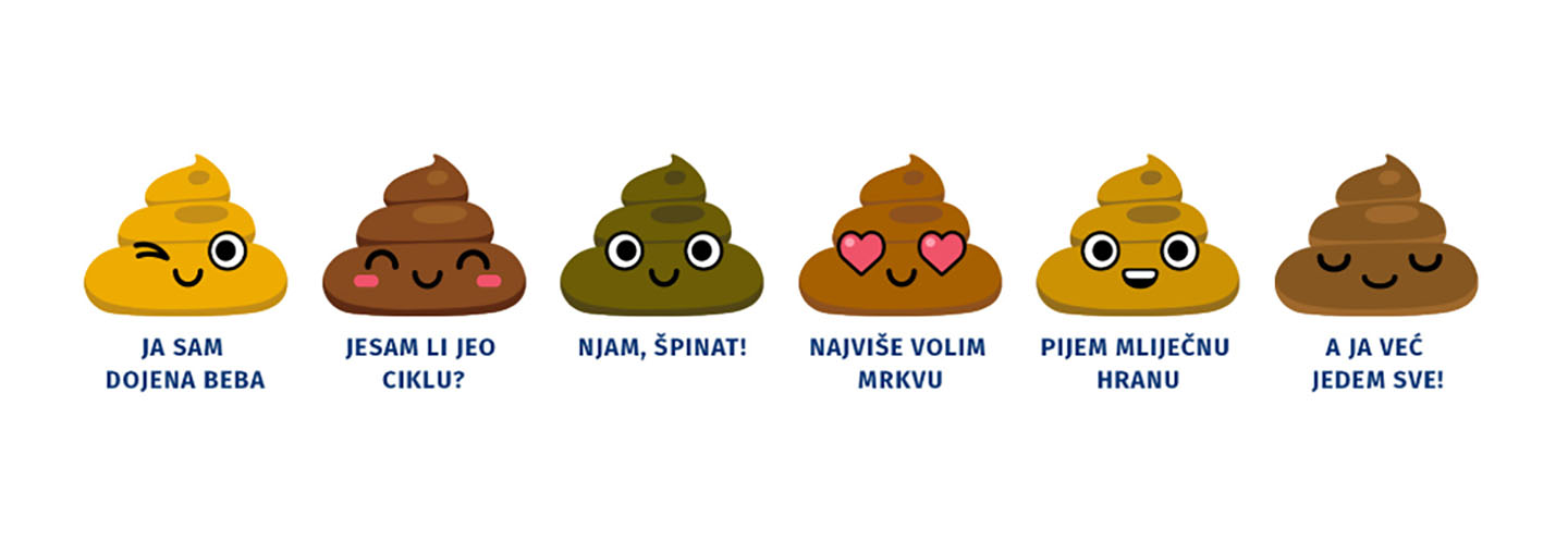 Boja bebine stolice.